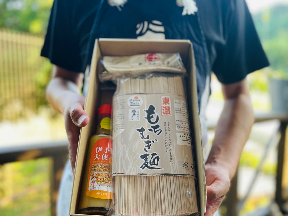 もち麦麺で味わって