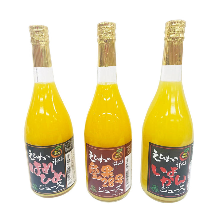 えひめの愛果28号・はれひめ・いよかんジュースセット