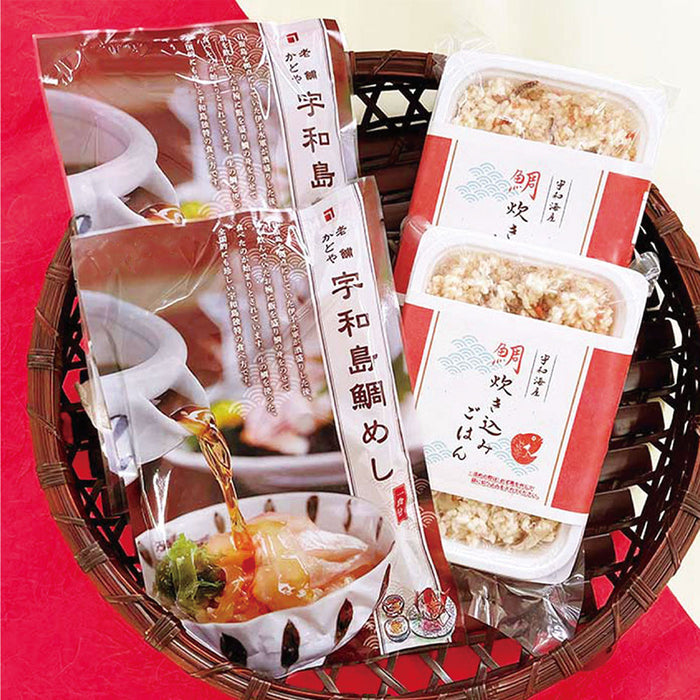 宇和島鯛めし・鯛炊き込みご飯セット｜かどや【送料込み】