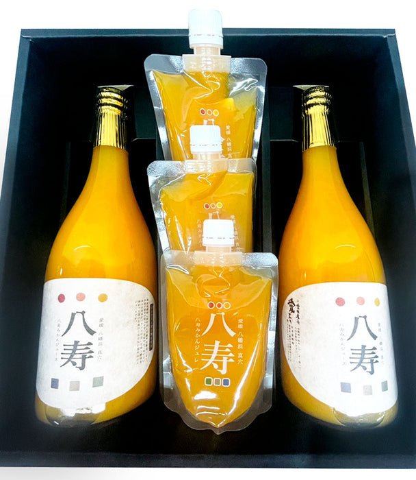 八寿みかんジュース2本、八寿みかんジュレ3個セット
