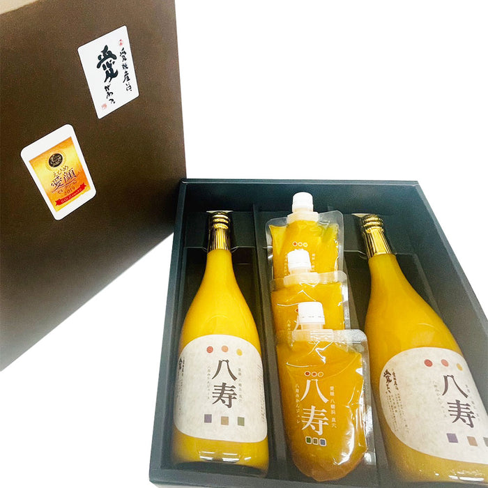 八寿みかんジュース2本、八寿みかんジュレ3個セット